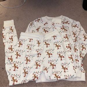 Pink 2 Piece Christmas Pajamas